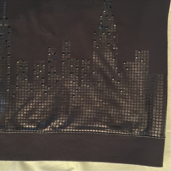 Kate Spade The Empire State Building Black 100% Cotton Sweat Shirt Fits up to M - Picture 8 of 9